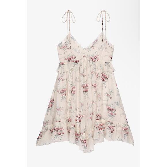 🌹 The Kooples 100% Silk Rose Print Dress (Size: FR 1 / US‎ Small) - Picture 1 of 10